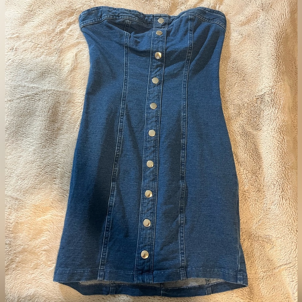 Forever 21 (S) Blue Jean Dress